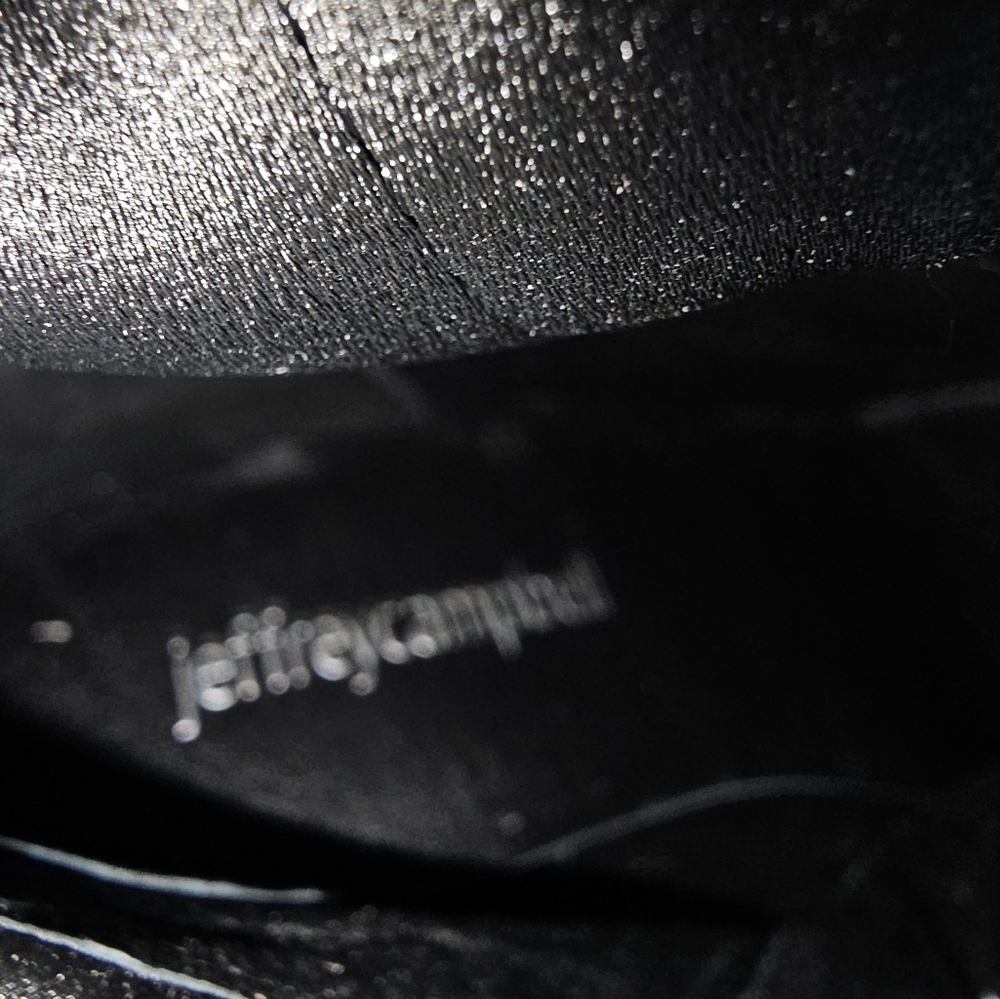 Jeffrey Campbell BURNED BLACK SUEDE Over The Knee  Boots Sz 6.5 - Picture 15 of 16
